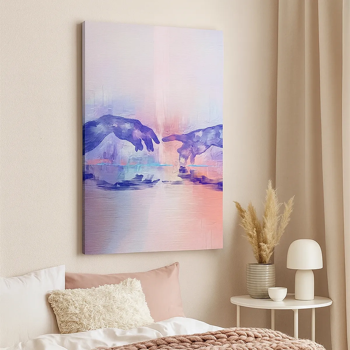 Lærredstryk - Billede på lærred - Den guddommelige gnist af liv - 50x70 cm