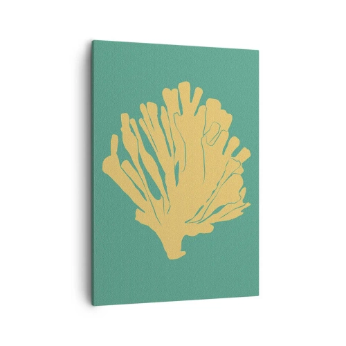 Lærredstryk - Billede på lærred - En busk af undervandsskov - 50x70 cm