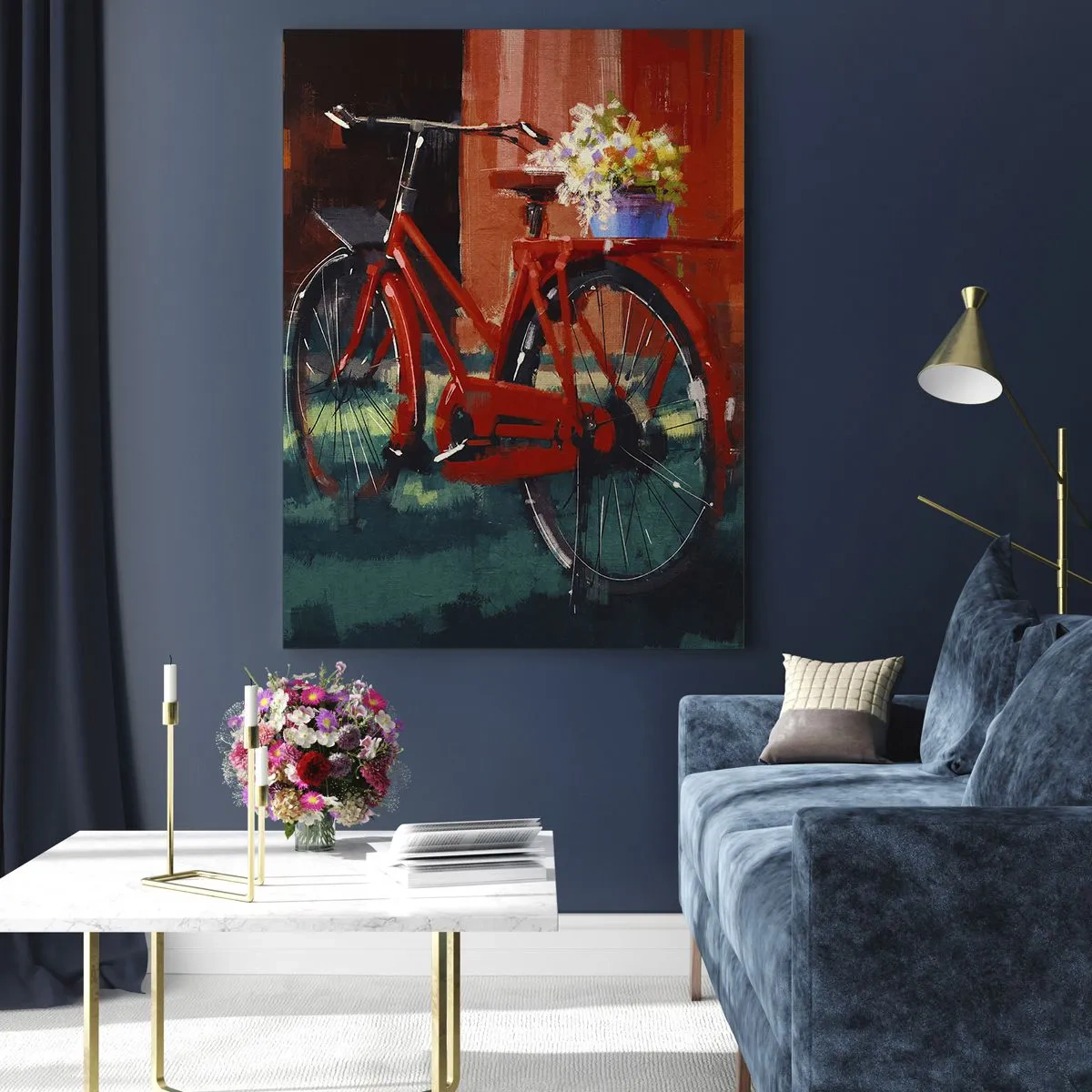 Billede på glas - I want to ride my bicycle - 50x70 cm