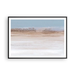 Plakat i sort ramme - Tvetydigt landskab - 100x70 cm