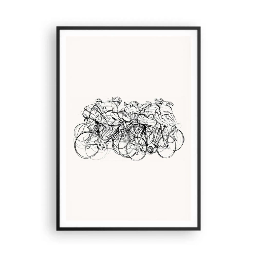 Plakat i sort ramme - Sammen i et team - 70x100 cm