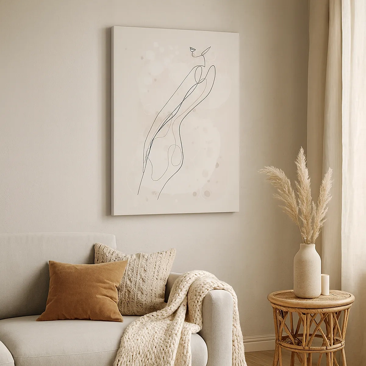 Lærredstryk - Billede på lærred - At forvilde sig med blikket - 50x70 cm