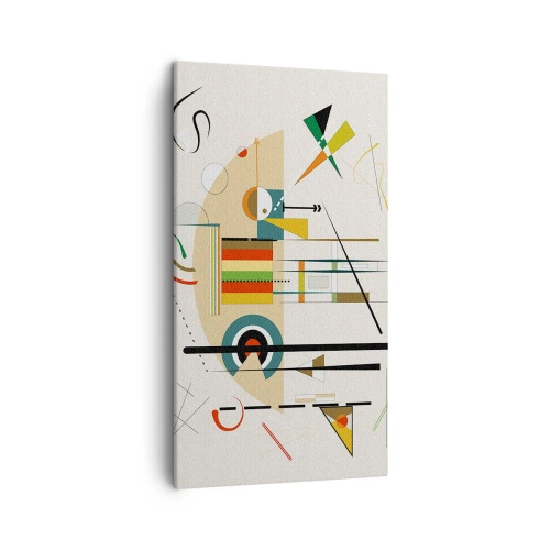 Lærredstryk - Billede på lærred - Og verden griner - 45x80 cm