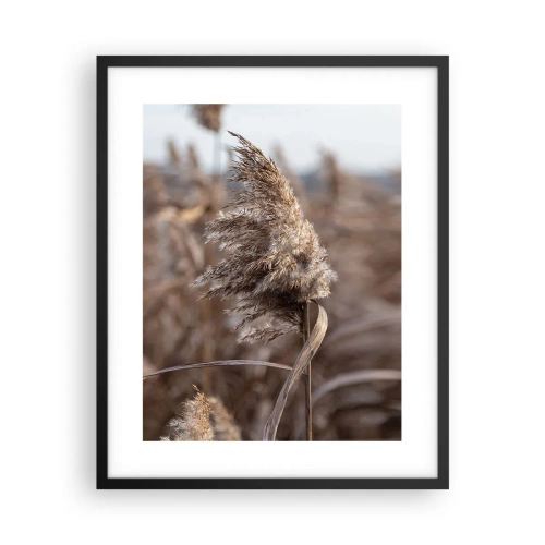 Plakat i sort ramme - Tid til at flyve væk med vinden - 40x50 cm