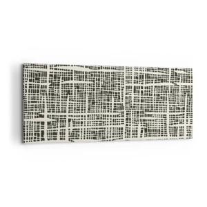 Lærredstryk - Billede på lærred - En sammensætning vævet - 100x40 cm