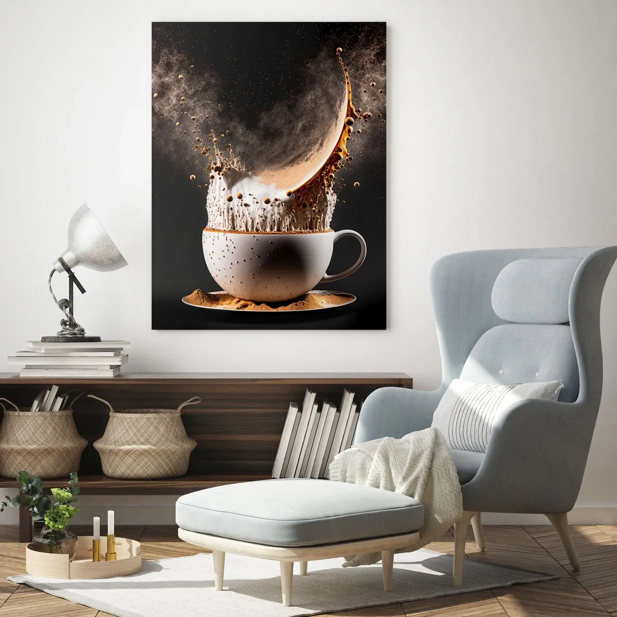 Billede på glas - En eksplosion af smag - 50x70 cm