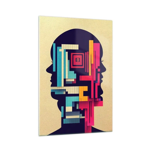 Billede på glas - Nye slips - 70x100 cm