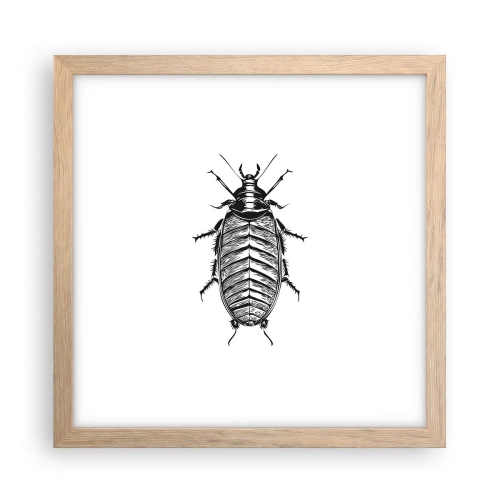 Plakat i ramme af lyst egetræ - Sikke et eksemplar! - 30x30 cm