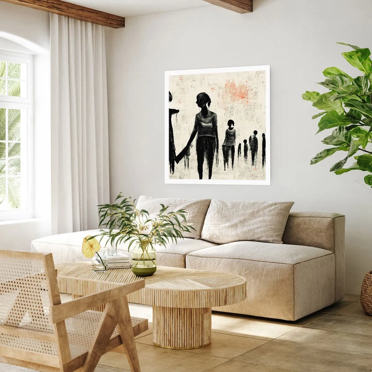 Plakat - Mod ensomhed - 50x50 cm