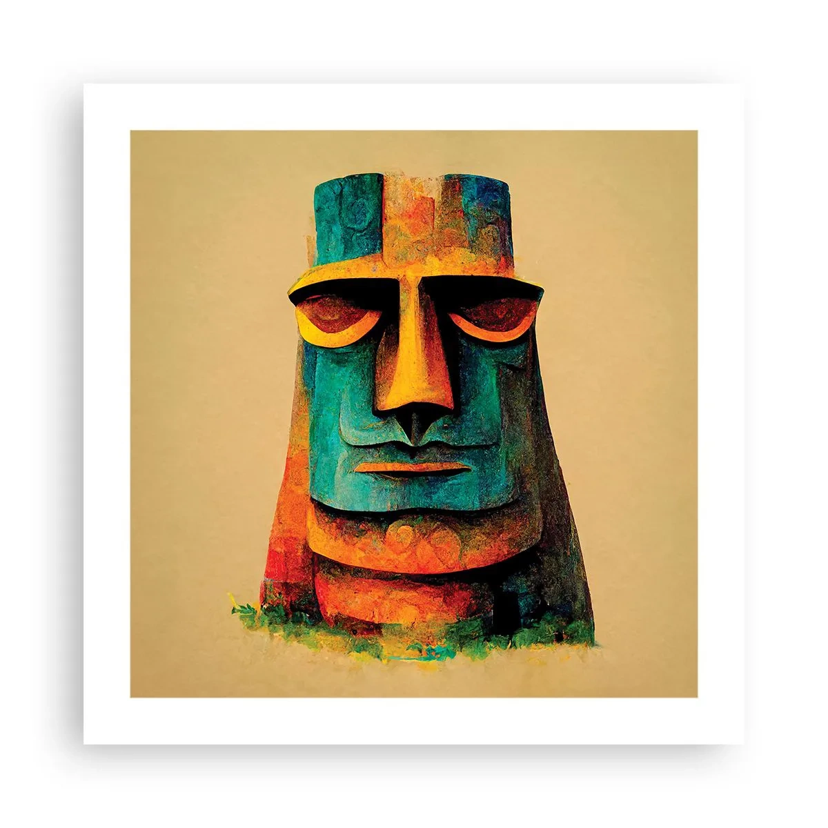 Plakat - Statuarisk, men alligevel sympatisk - 50x50 cm