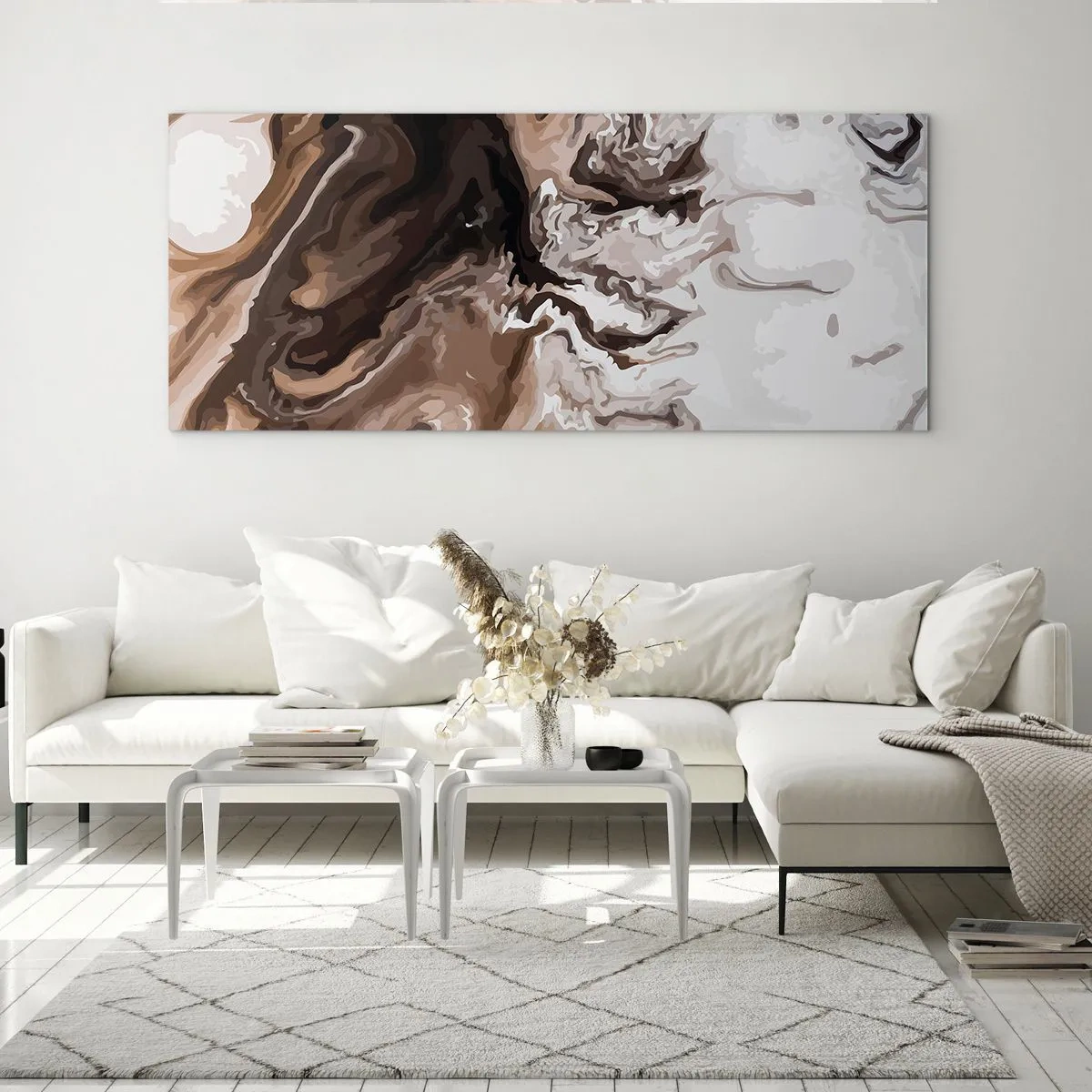 Billede på glas - Farvekontrast - 120x50 cm
