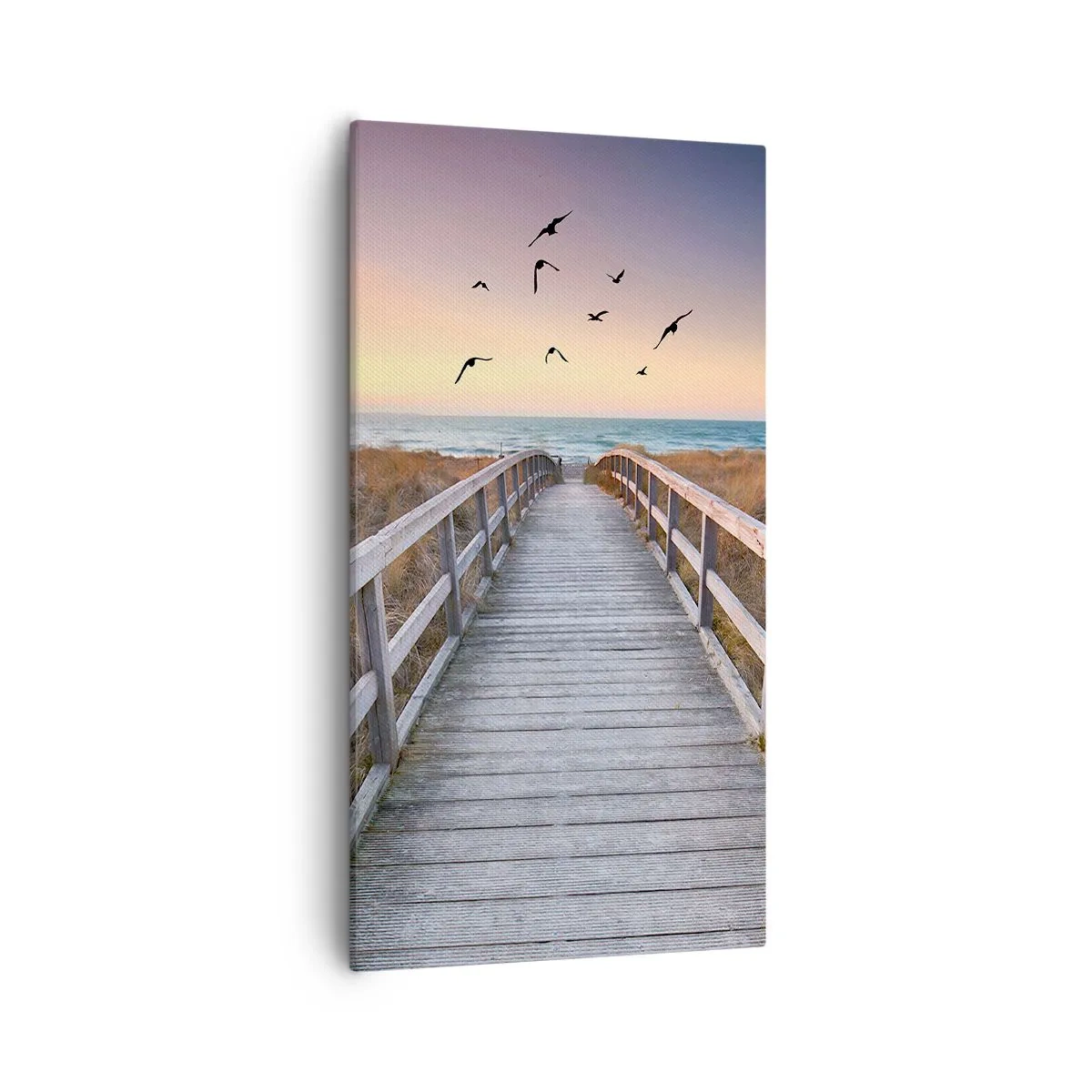 Lærredstryk - Billede på lærred - Rummet med højder - 55x100 cm