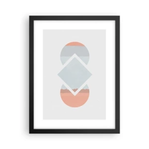 Plakat i sort ramme - Situationen er klar - 30x40 cm