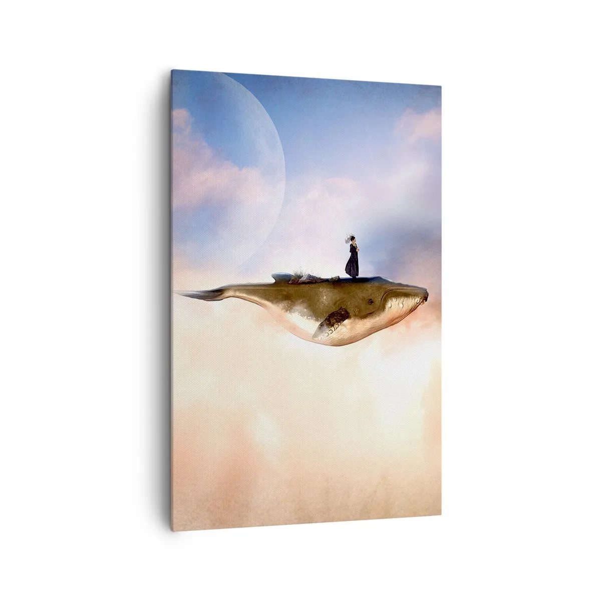 Lærredstryk - Billede på lærred - En surrealistisk rejse - 80x120 cm
