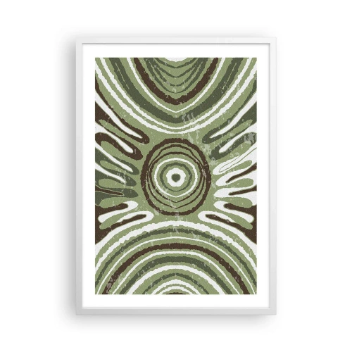 Plakat i hvid ramme - Eksplosion af følelser - 50x70 cm