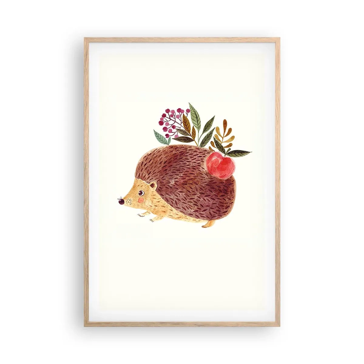 Plakat i ramme af lyst egetræ - Og du kan allerede lide mig - 61x91 cm