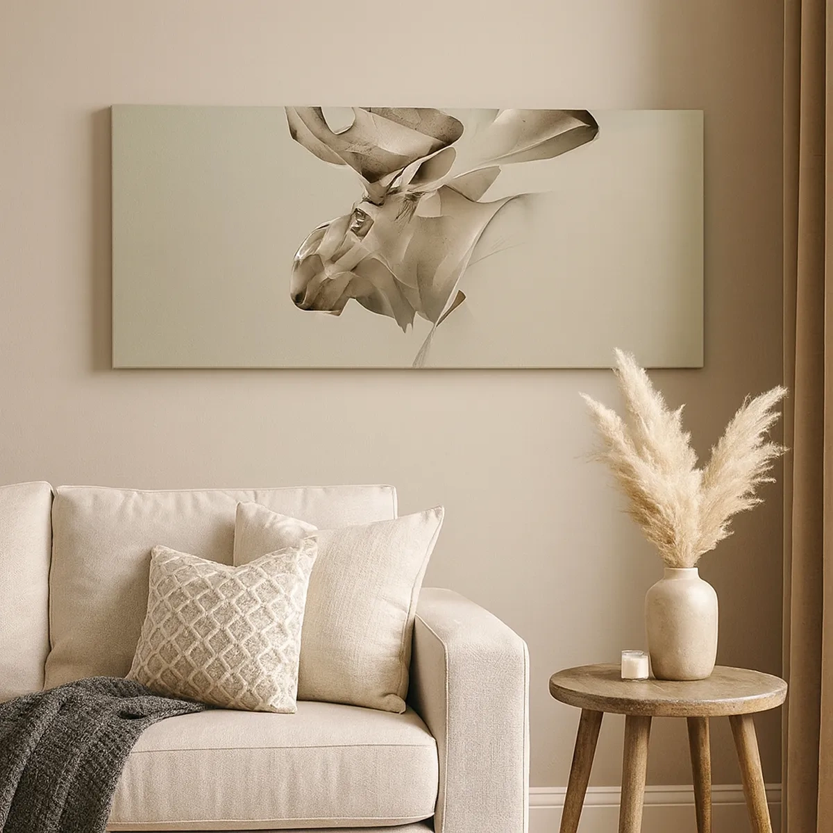 Lærredstryk - Billede på lærred - Den blide kraft af ro - 30x30 cm