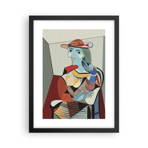 Plakat i sort ramme - Gennem Picassos øjne - 30x40 cm
