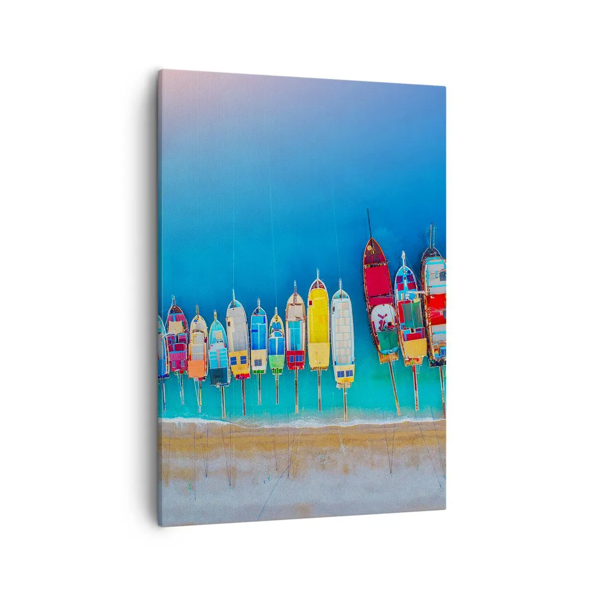 Lærredstryk - Billede på lærred - Fra et fugleperspektiv - 50x70 cm