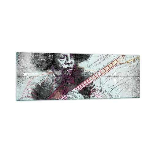 Billede på glas - På musikkens bølger - 90x30 cm