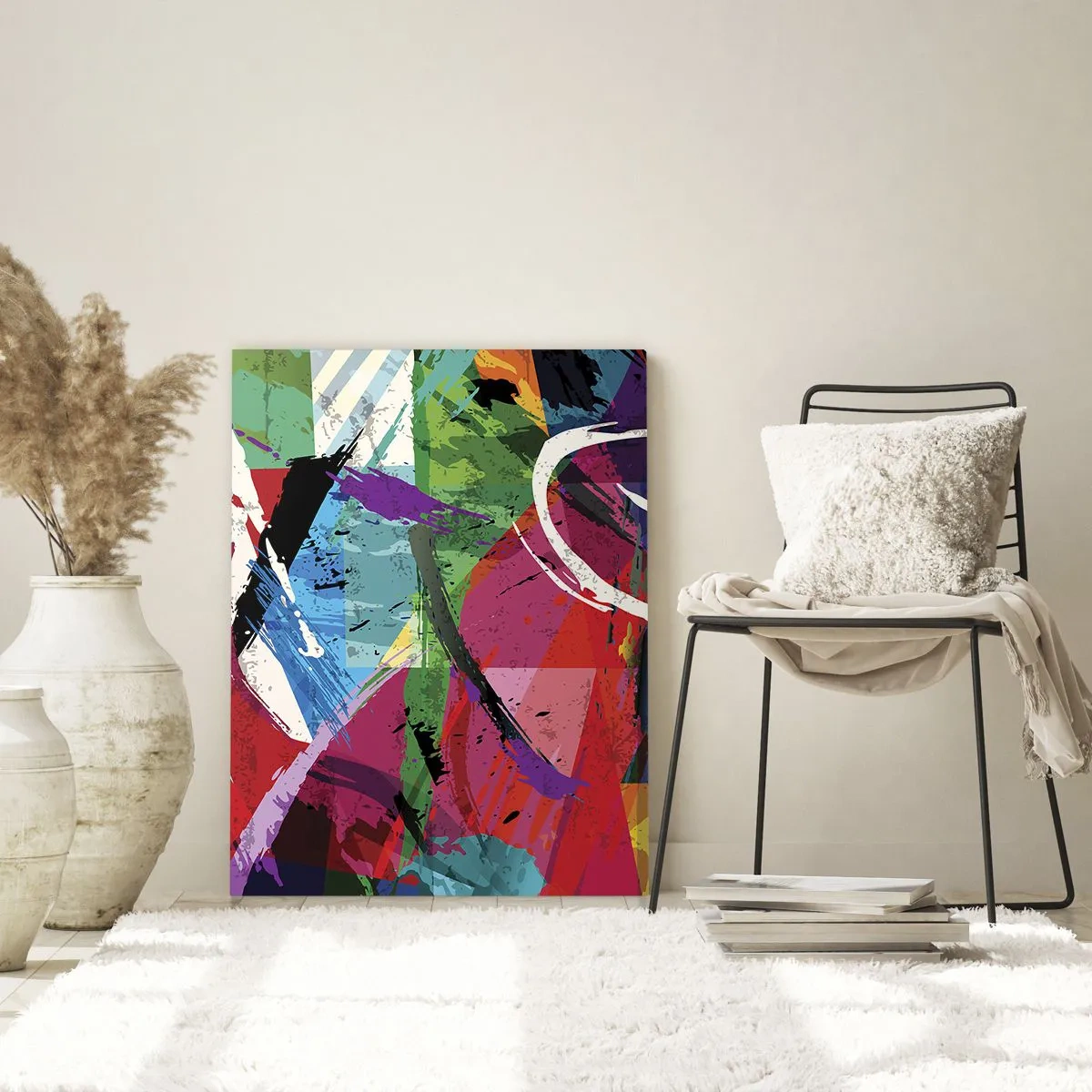 Billede på glas - Hurtig, livlig og hoppende - 50x70 cm