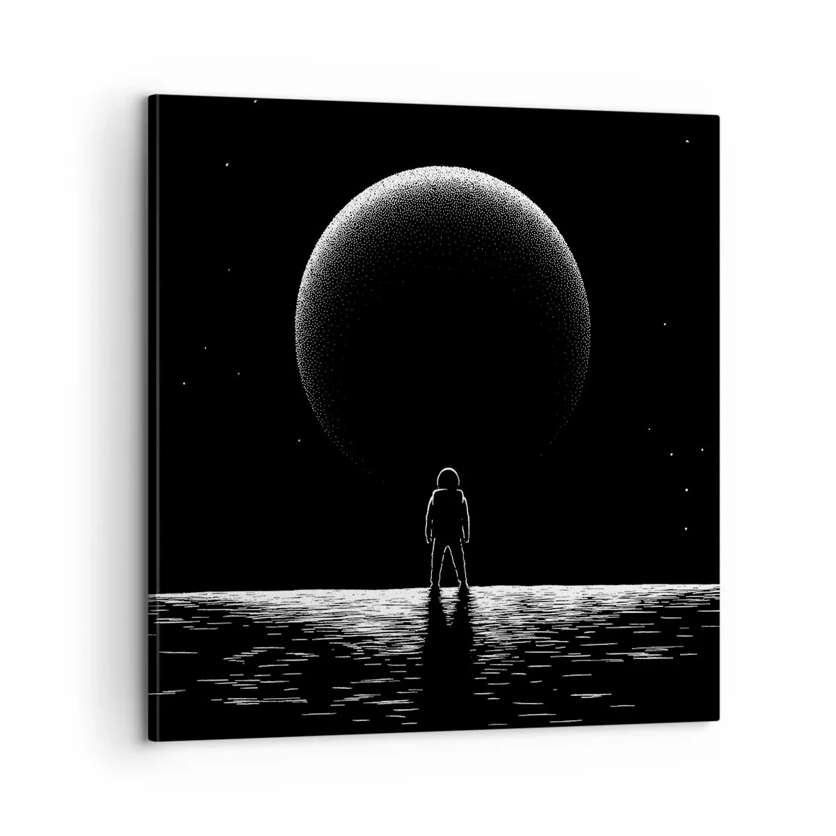 Lærredstryk - Billede på lærred - Ansigt til ansigt - 60x60 cm