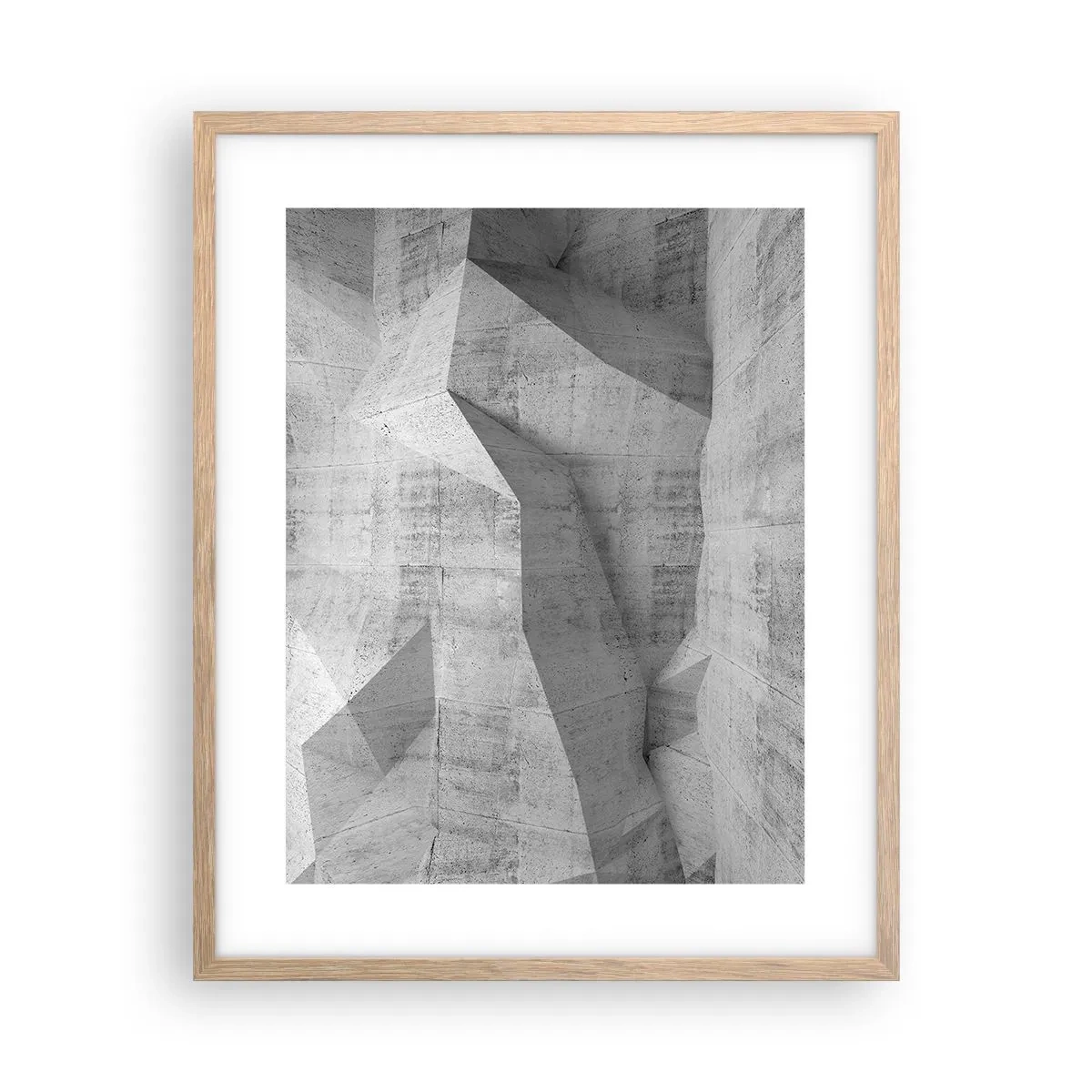 Plakat i ramme af lyst egetræ - En ægte udfordring - 40x50 cm