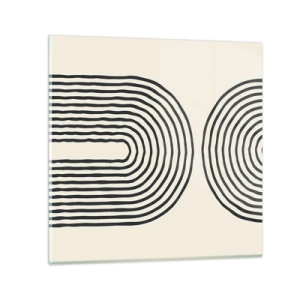 Billede på glas - Kommer snart... - 70x70 cm