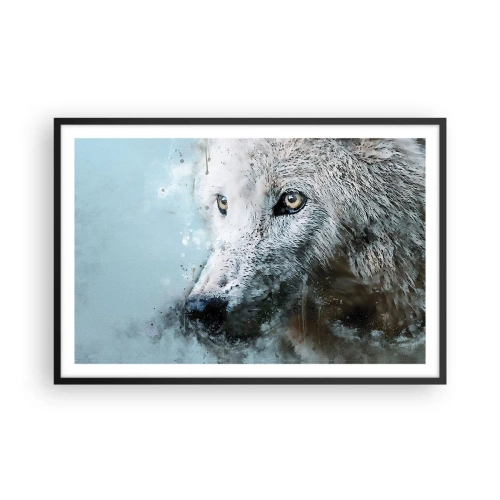 Plakat i sort ramme - Mød ulvesjælen - 91x61 cm