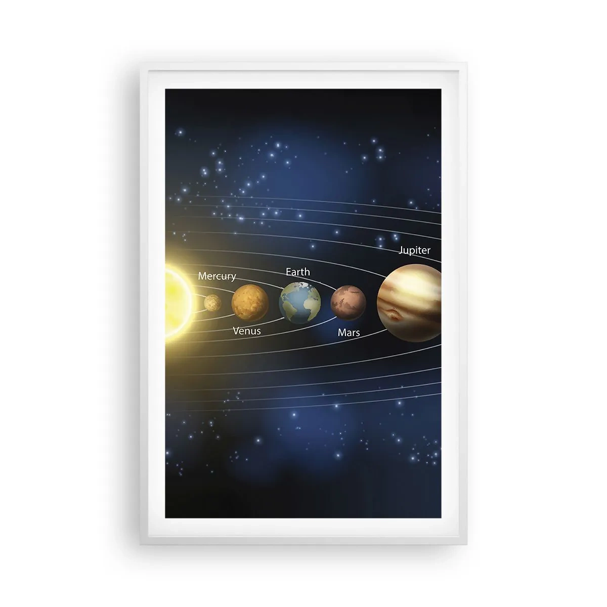 Plakat i hvid ramme - En ud af ti - 61x91 cm