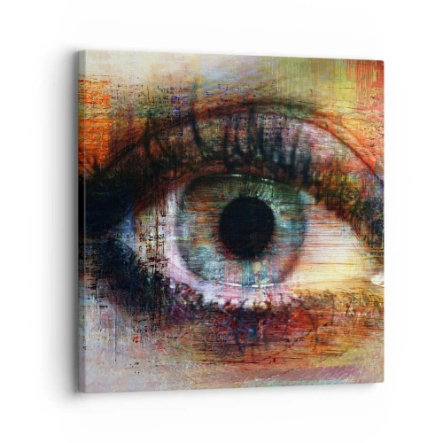 Lærredstryk - Billede på lærred - Du kan se ind i sjælen - 30x30 cm