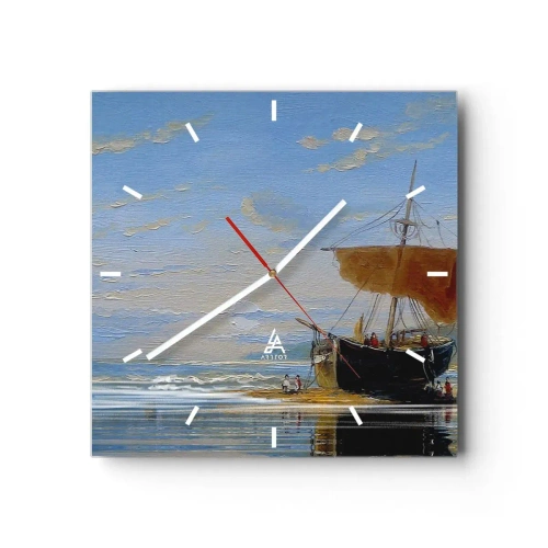 Vægur, Uret - Vand, jord, luft - 30x30 cm