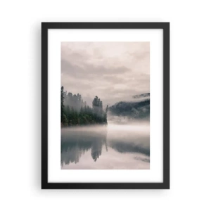 Plakat i sort ramme - I drømmen, i tågen - 30x40 cm