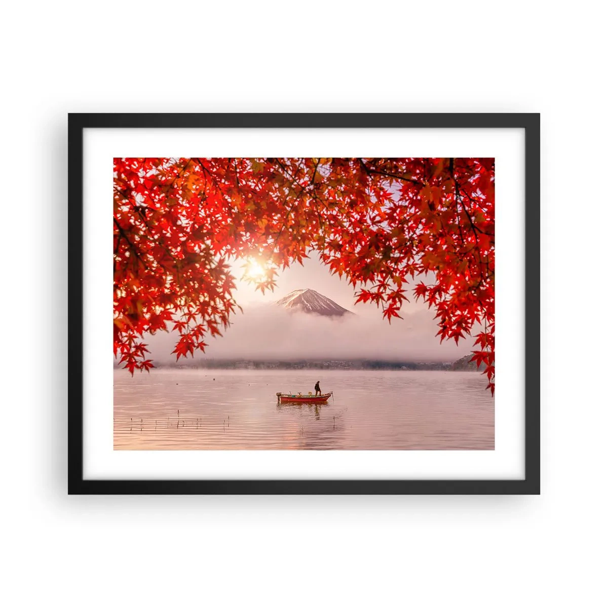 Plakat i sort ramme - I en japansk atmosfære - 50x40 cm