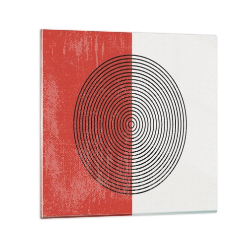 Billede på glas - Lige til sagen - 30x30 cm