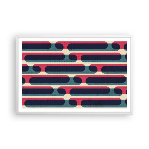 Plakat i hvid ramme - Indad og fremad - 91x61 cm