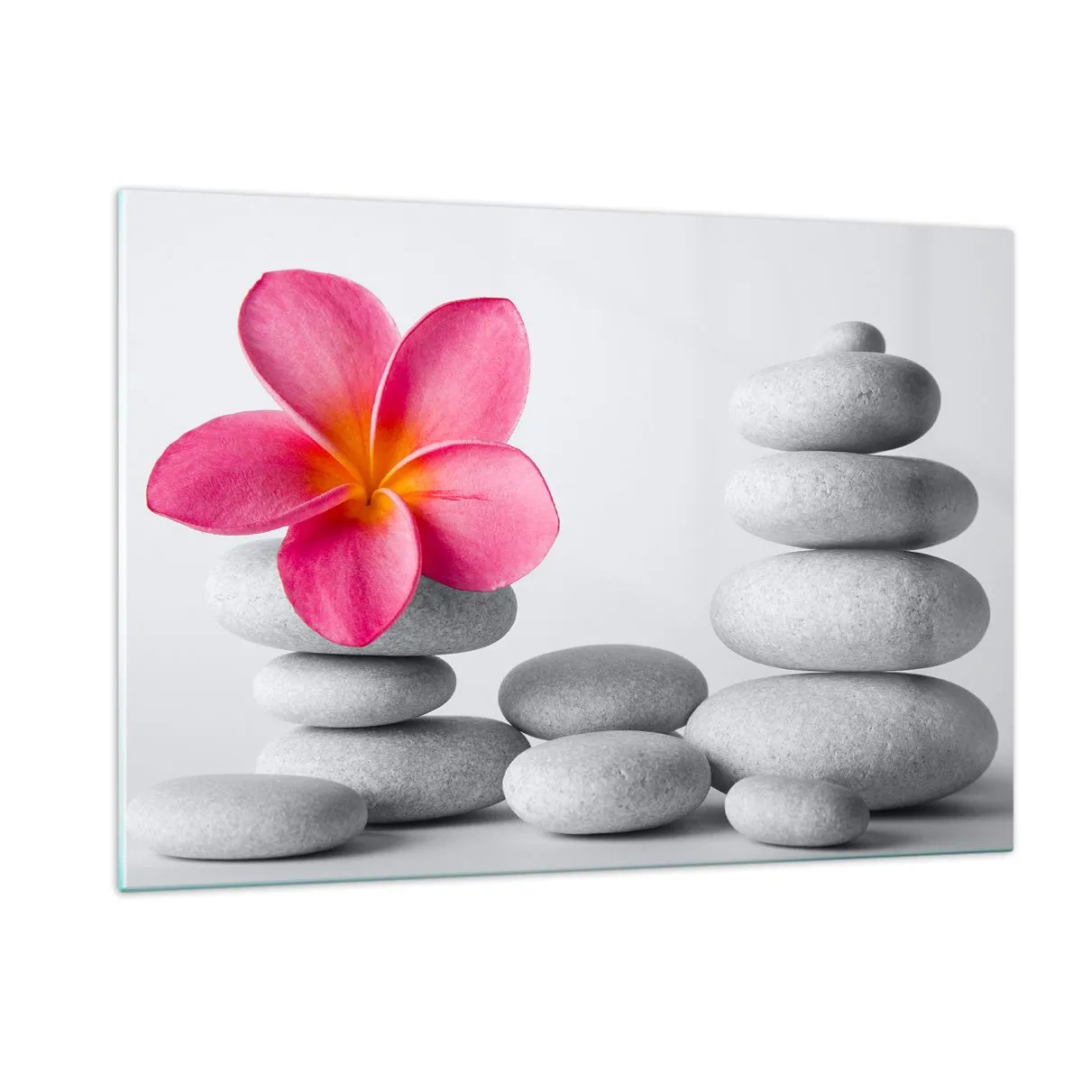 Billede på glas - Sten på sten, og på denne sten... - 120x80 cm