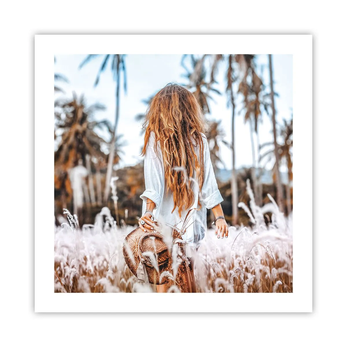 Plakat - Født af græsdun - 50x50 cm