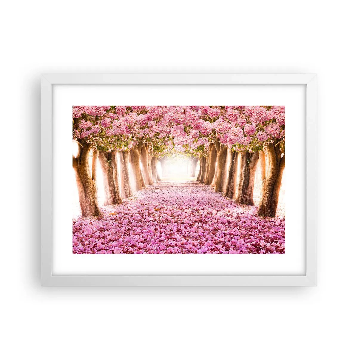 Plakat i hvid ramme - Vejen til paradis - 40x30 cm