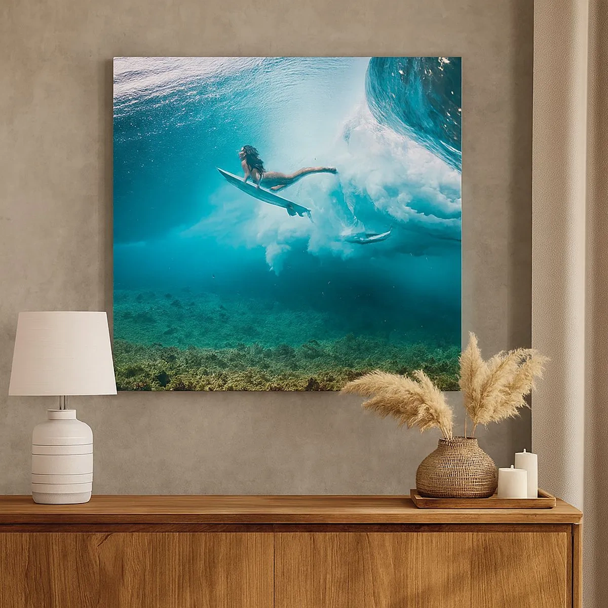 Lærredstryk - Billede på lærred - ...og jeg vil ikke forlade dig... - 30x30 cm