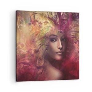 Lærredstryk - Billede på lærred - Her er jeg! - 50x50 cm