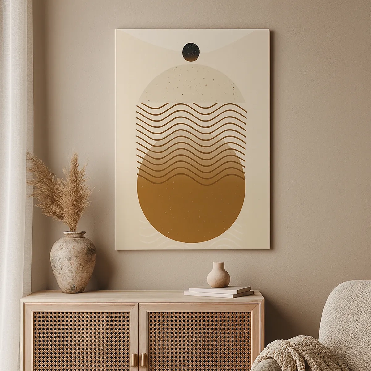 Lærredstryk - Billede på lærred - Om geometriske figurers oprindelse - 50x70 cm