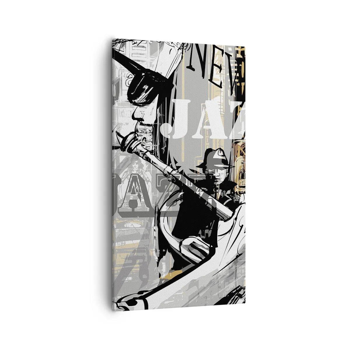 Lærredstryk - Billede på lærred - Til New Yorks rytme - 55x100 cm