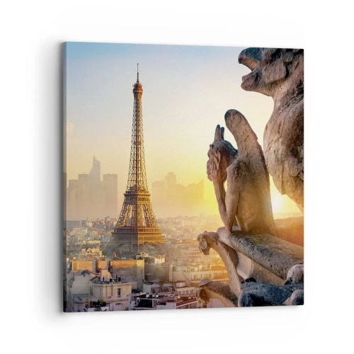 Lærredstryk - Billede på lærred - Meget har ændret sig... - 70x70 cm