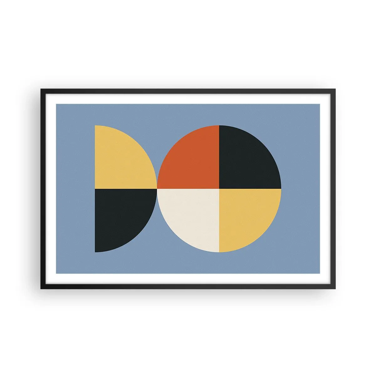 Plakat i sort ramme - Se og tæl - 91x61 cm