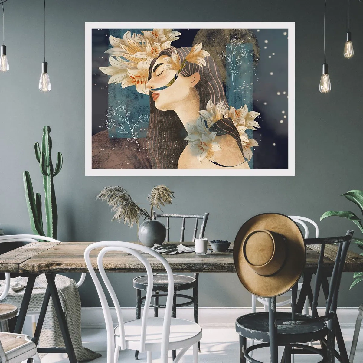 Plakat - Eventyret om prinsessen med liljerne - 100x70 cm