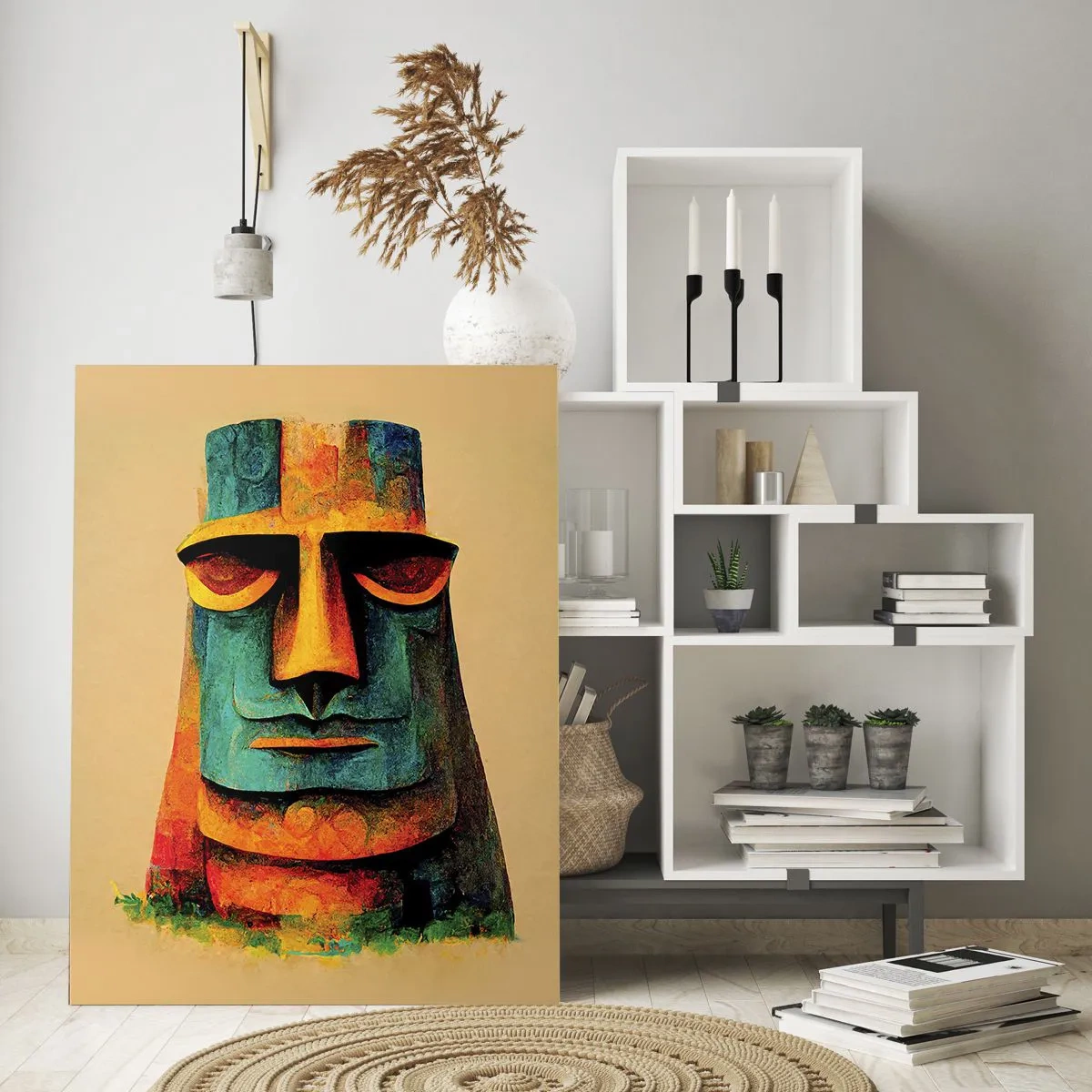 Billede på glas - Statuarisk, men alligevel sympatisk - 50x70 cm