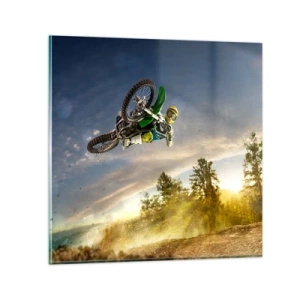 Billede på glas - Tænd for dine følelser! - 40x40 cm