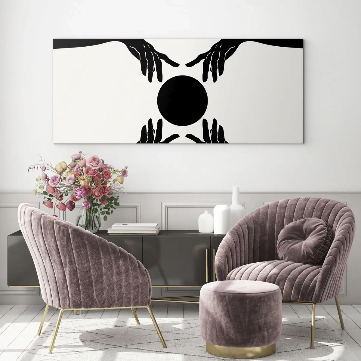 Billede på glas - Et hemmeligt tegn - 140x50 cm