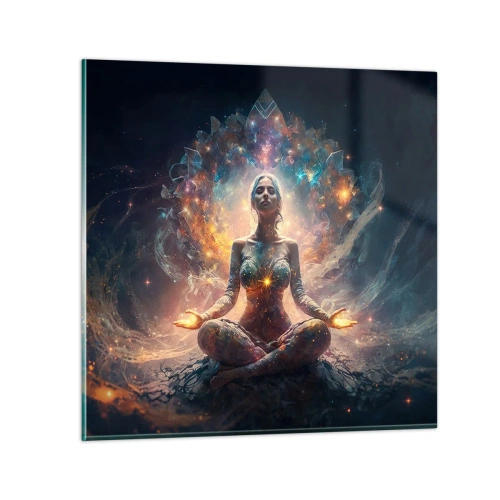 Billede på glas - Flow af god energi - 60x60 cm